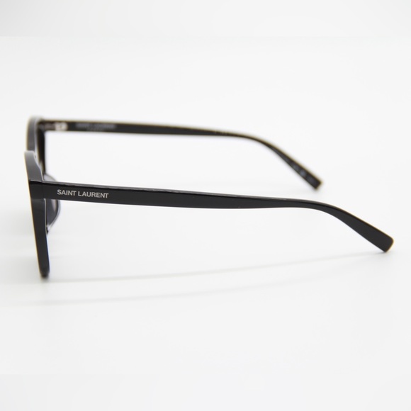 NEW SL587K SAINT LAURENT UNISEX BLACK CLASSIC SUNGLASSES SL587/K 001 NEW SL 587K - Picture 3 of 10